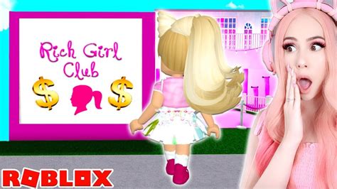 This Secret Club Was For Rich Girls Only So I Went Undercover Roblox Bloxburg Youtube