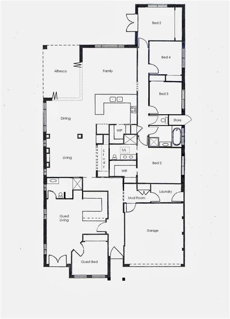 Rumah dua kamar tidur dan satu ruang kerja dengan ukuran luas 107 meter persegi. Denah Rumah Minimalis 1 Lantai 3 Kamar Tidur Untuk Tahun 2014