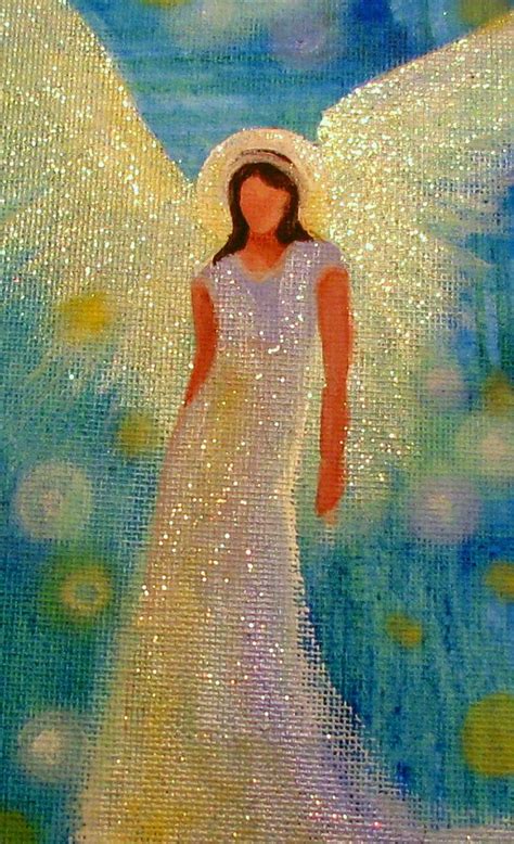 Original Acrylic Angel Painting Healing Energy By Brydenart Angels