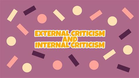 External Criticism And Internal Criticism Youtube