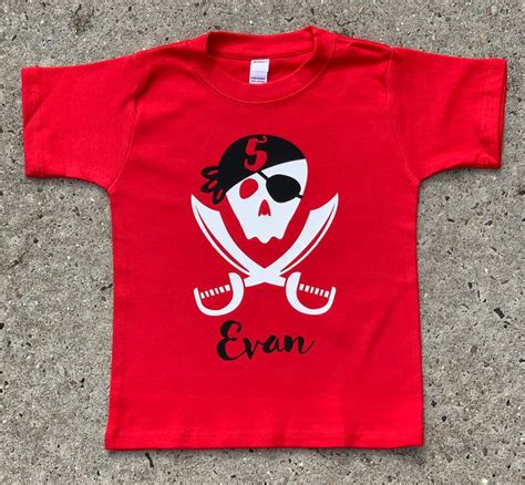 Pirate Birthday Shirt Pirate Swords Shirt Personalized Etsy