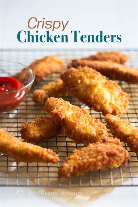 It's simple, easy and crazy quick to make. Fried Chicken Tenders Chicken Strips Recipe | Best Recipe Box