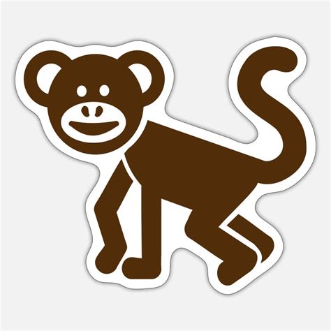 Monkey Stickers Unique Designs Spreadshirt