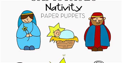 Nativity Paper Puppets Free Printables
