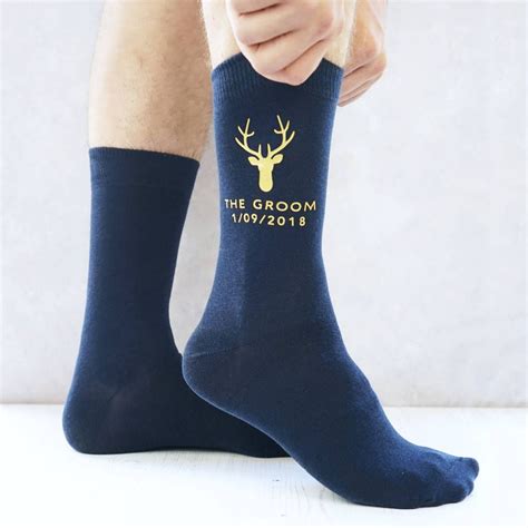 Groom Socks Groomsmen Socks Personalized T Wrap Personalized