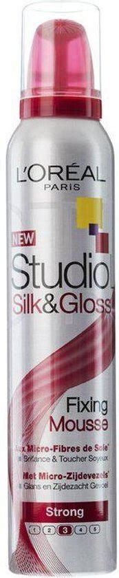 L Or Al Paris Studio Line Silk Gloss Fixing Mousse Bol Com