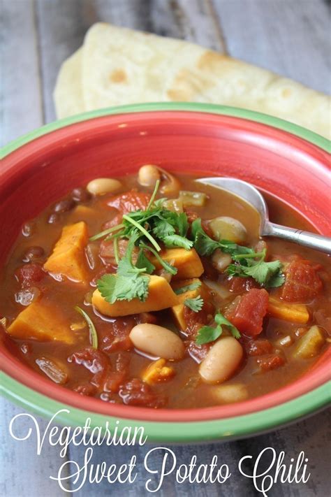 15 minute vegetarian sweet potato chili