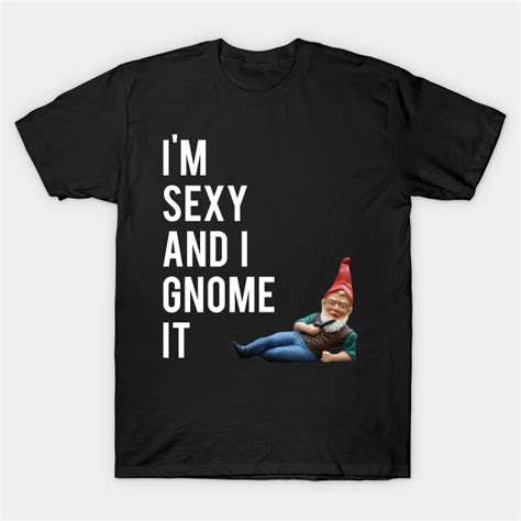 I M Sexy And I Gnome It Gnome T Shirt Teepublic