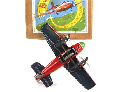 B 45 Dual Propeller Plane By Bandai Antique Toys For Sale