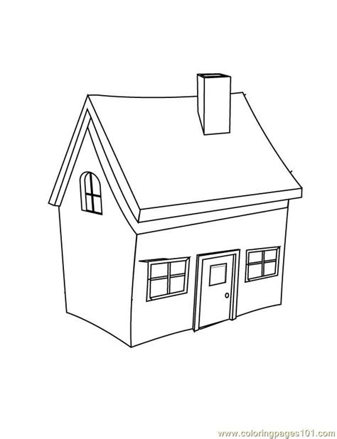 The best free, printable house coloring pages! Small home Coloring Page - Free Houses Coloring Pages ...