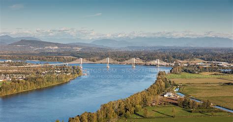 Aerial Photo Golden Ears Bridge