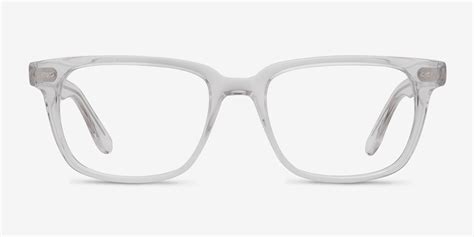 pacific rectangle clear full rim eyeglasses eyebuydirect
