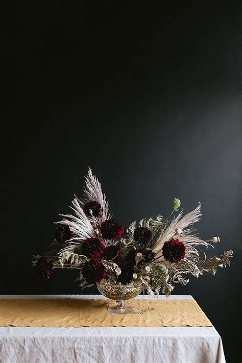 A Dark And Moody Halloween Centerpiece Floral Diy Jojotastic