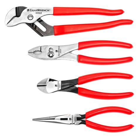 Gearwrench 82114 Mixed Pliers Set 4 Pcs
