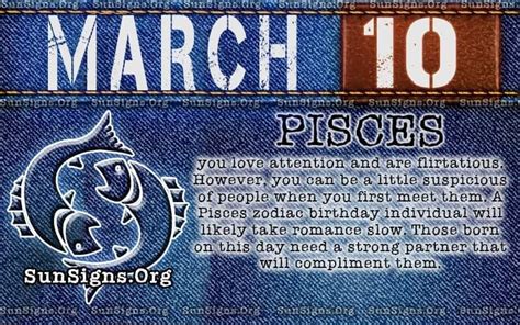 March 10 Zodiac Horoscope Birthday Personality Sunsignsorg