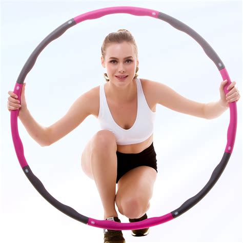 Rioa Fitness Exercise Hula Hoop 2 Pound Weighted Hula Hoop