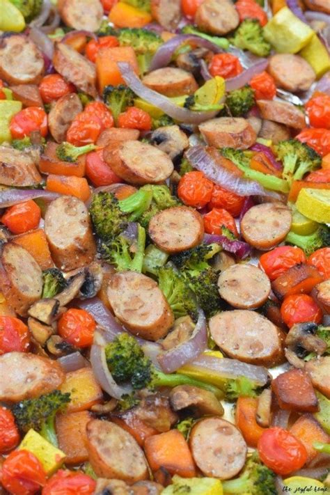 Sheet Pan Sausage And Veggies Sheet Pan Cooking Clean Eating Dinner