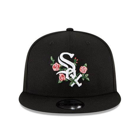Official New Era Chicago White Sox Mlb Bloom Black 9fifty Snap Cap