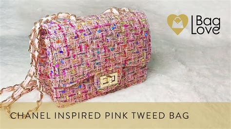 WHATS IN MY BAG 2023 Chanel Inspired Pink Tweed Bag Another