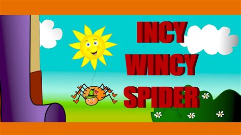 Incy Wincy Spider Itsy Bitsy Spider Nursery Rhyme With Lyrics For