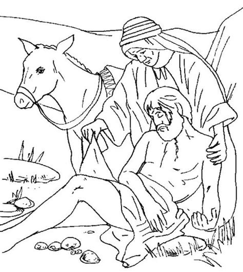 The Good Samaritan Coloring Pages Coloring Home