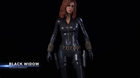 Marvel Avengers Game Black Widow Endgame Marvel S Avengers Black
