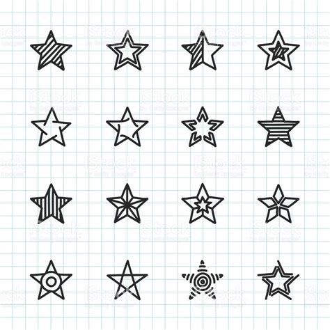 Star Vector Stars Clipart Star Outline Svg Hand Drawn Star Svg Star Cut