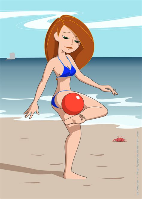 Join The Fun With Kim Possible In The Cartoon Swimsuit Competition