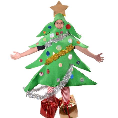 Christmas Tree Costume Santa Tree Mascot Costume Funny Costume Party