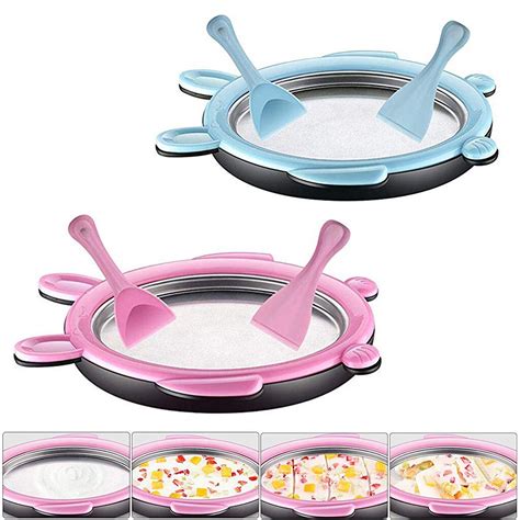 Mini Ice Cream Maker Fried Ice Machine Tray Home Ice Cream