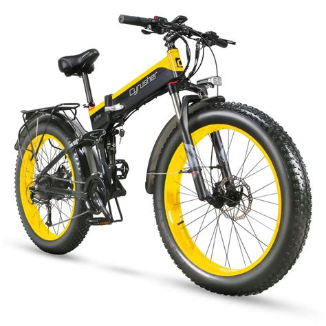 Buy Cyrusher Xf690 Electric Ain Bike 1000w Folding Ebike 27 Speeds Tire