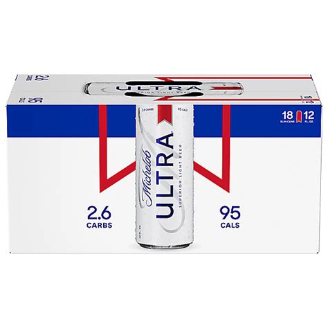 Michelob Ultra 18 Pack Superior Light Beer 18 Ea Lagers Bassetts