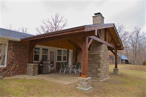 Timber Frame Covered Porch