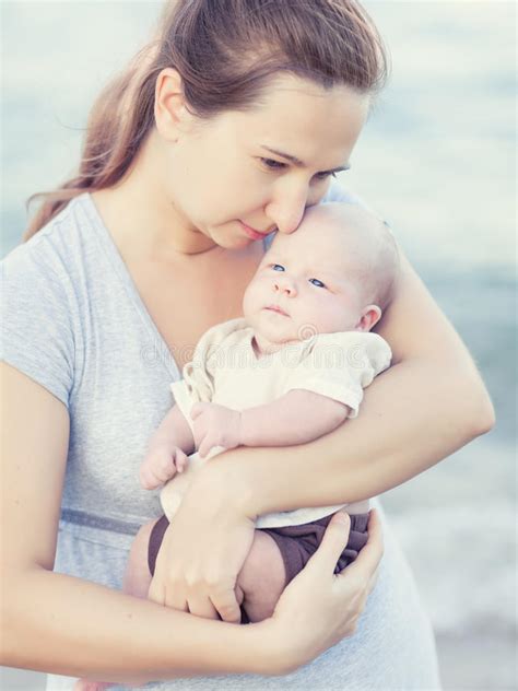 Mother And Baby Stock Photo Image Of Cute Care Holding 32284166