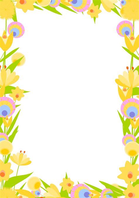 Free Digital Floral Frame Png And Diy Stationery Blumenrahmen