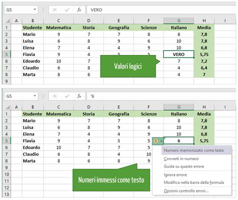 Media Excel Funzione E Calcolo Excel Per Tutti