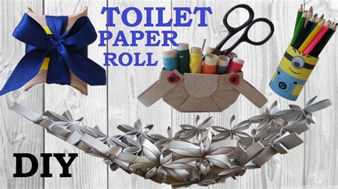 10 Diy Toilet Paper Roll Crafts Recycle How To Youtube