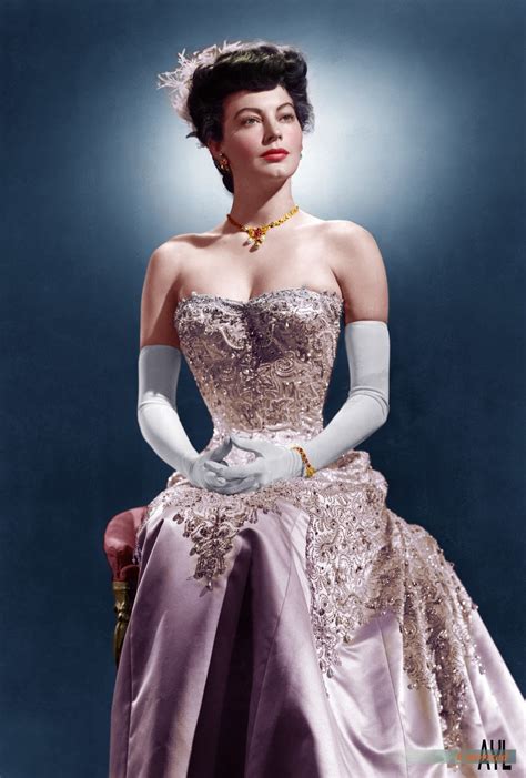 Colors For A Bygone Era Colorized Ava Gardner Circa 1950