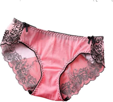 arilove women ladies lace cotton soft seamless lingerie briefs hipster underwear panties pink xl