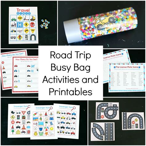 Road Trip Busy Bag Activities And Printables Busy Bags Activities