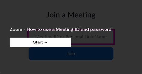 Zoom How To Use A Meeting Id And Password