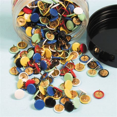 Coloured Drawing Pins Pack Of 240 Art And Craft From Early Years