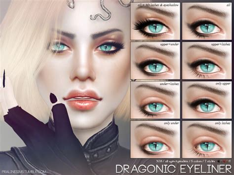 Dragonic Eyeliner N38 By Pralinesims At Tsr Sims 4 Updates