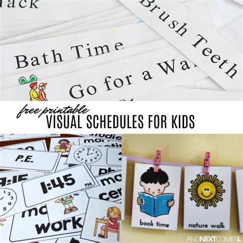 Free Visual Schedule Printables To Help Kids With Daily