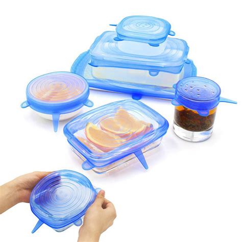 Silicone Stretch Lids Reusable Durable And Flexible Expandable Seal