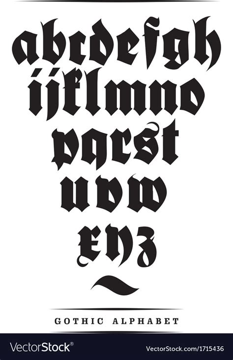 Gothic Alphabet On Behance Tattoo Fonts Alphabet Gothic Alphabet Images