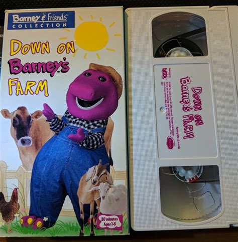 Barney And Friends Down On Barneys Farm Time Life Video Vhs Tape Tested