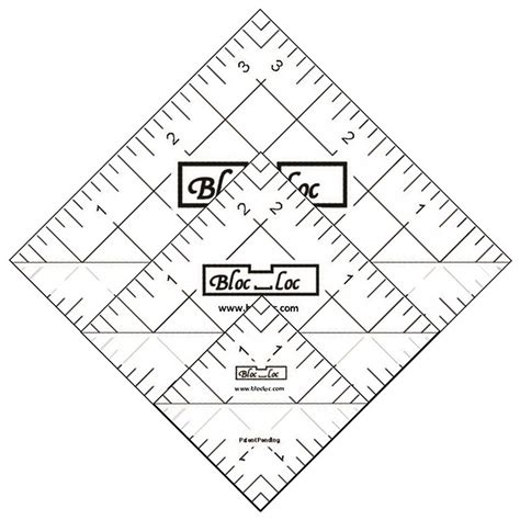 Bloc Loc Half Square Triangle Ruler Set 4 3 Rulers