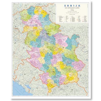 Administrativna Karta Srbije Magic Map