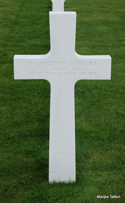 116th Infantry Regiment Roll Of Honor Pvt Valentine Omara